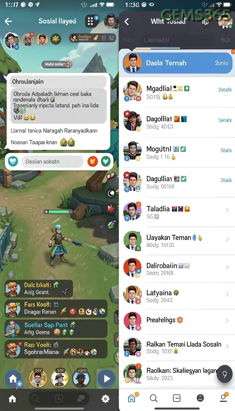 Galeri pratinjau visual gems365 build APK resmi terbaru